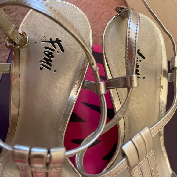 Target - Fioni: Silver Strappy Kitten Heels - Picture 12 of 15